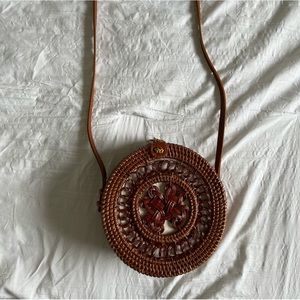 Wooden Round Bag